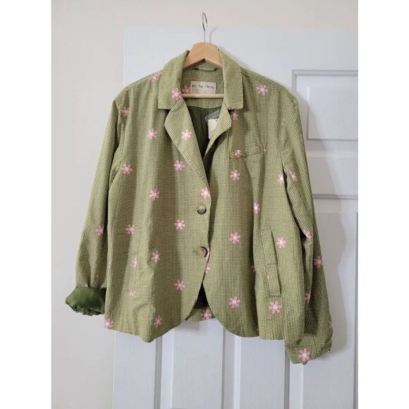 We the free Cali Printed Blazer M NWT $198 - Picture 4 of 9